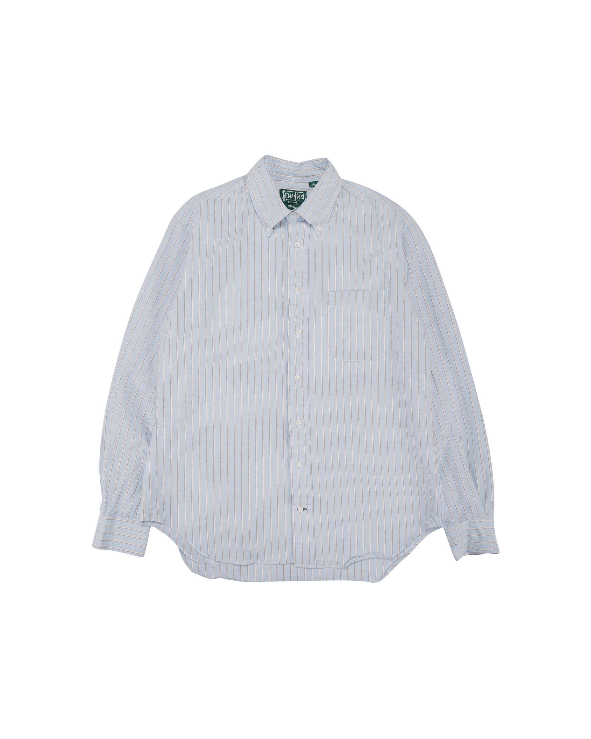 Gitman Vintage Bros. Blue Japanese Striped Oxford