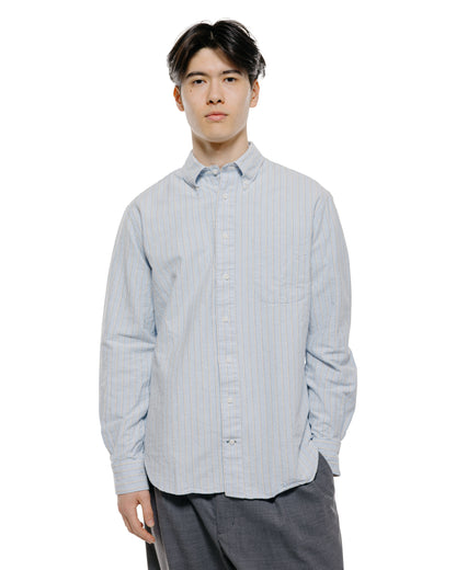 Gitman Vintage Bros. Blue Japanese Striped Oxford