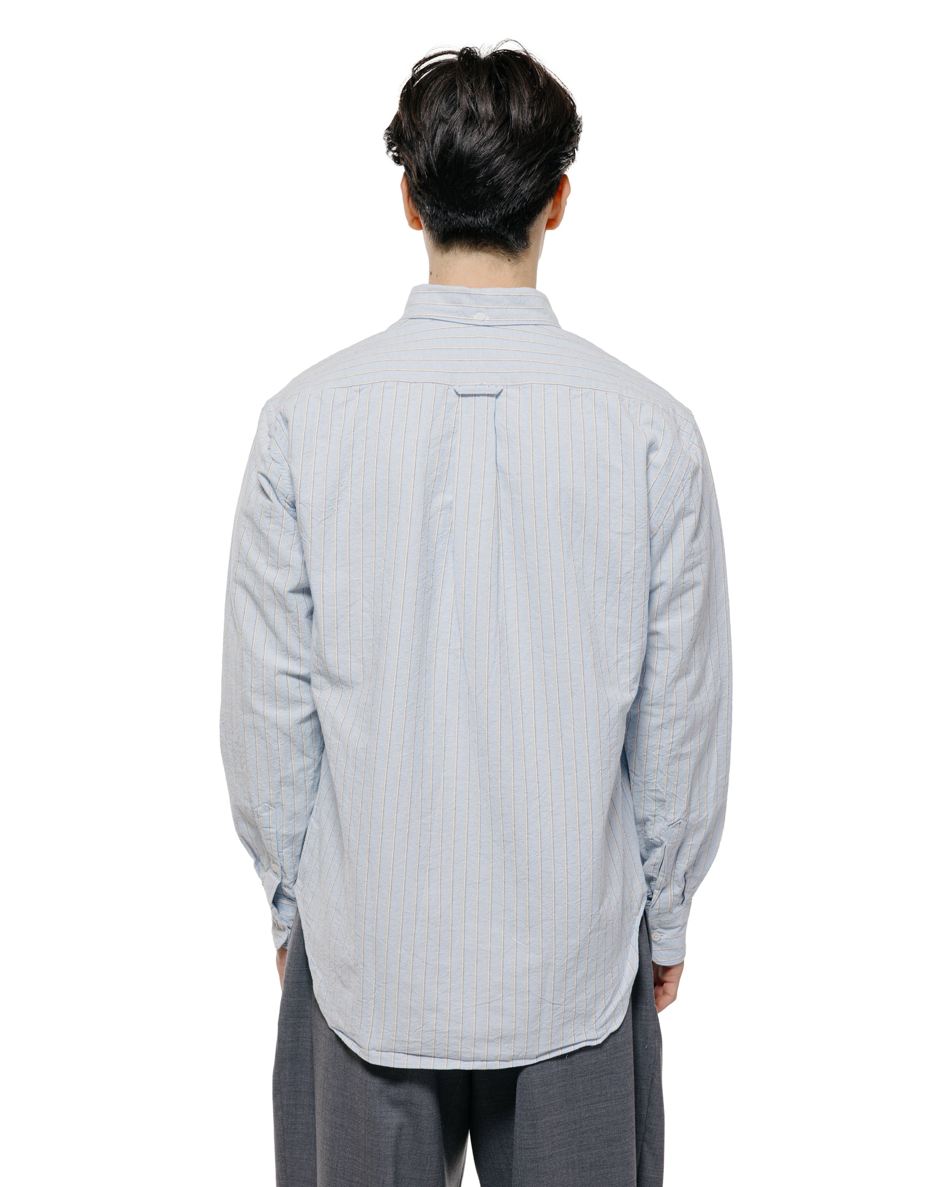 Gitman Vintage Bros. Blue Japanese Striped Oxford