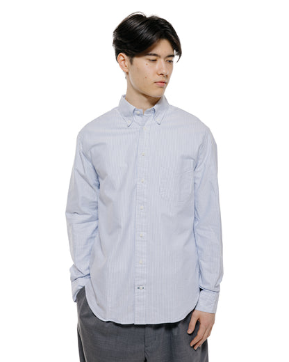 Gitman Vintage Bros. Blue Stripe Oxford Long Sleeve