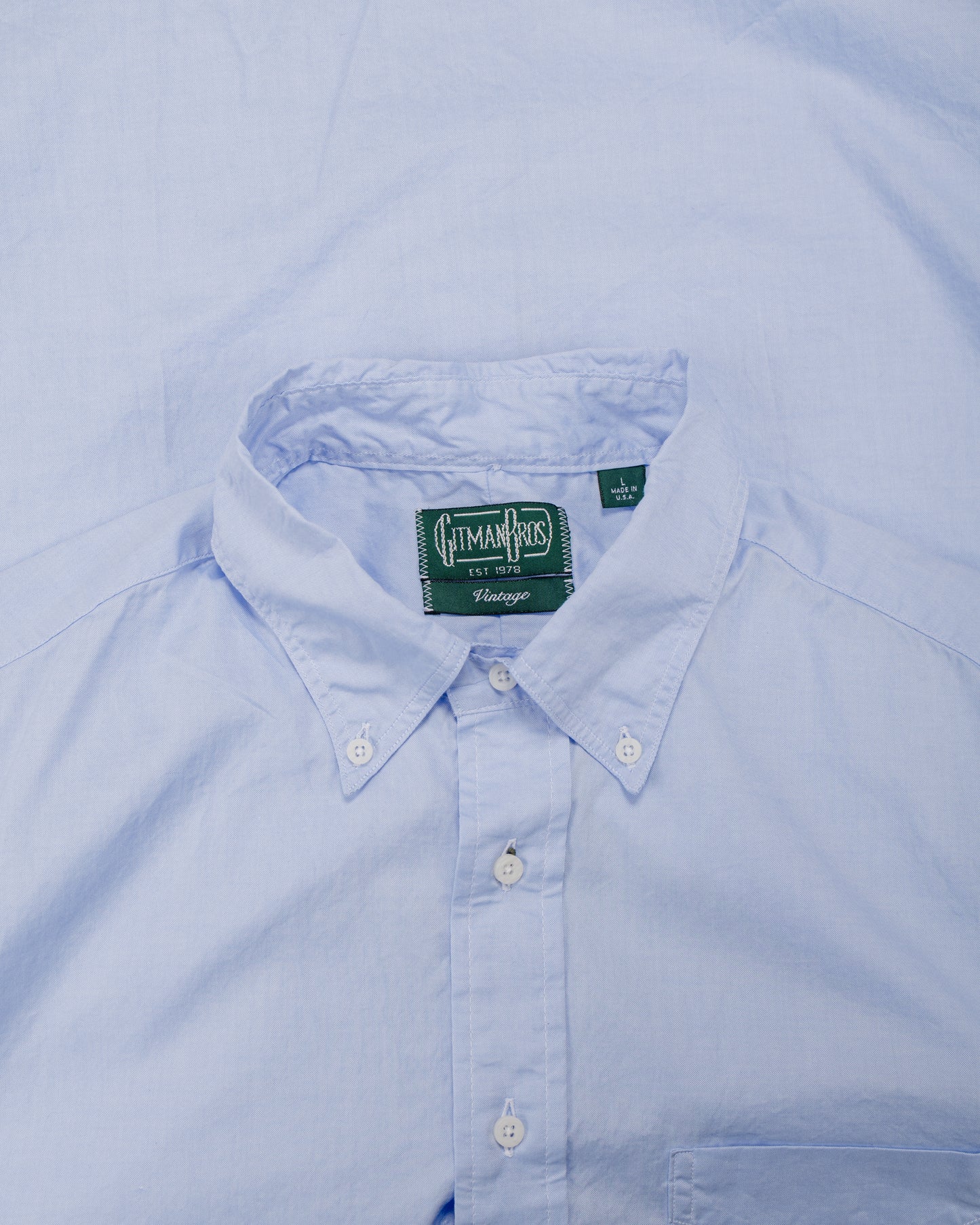 Gitman Vintage Bros. Blue Zephyr Oxford
