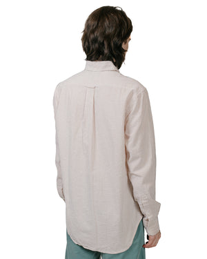 Gitman Vintage Bros. Brown Seersucker Shirt model back