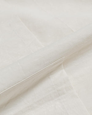 Gitman Vintage Bros. Cream Cotton/Linen Yarn-Dyed Dobby Beach Shirt fabric