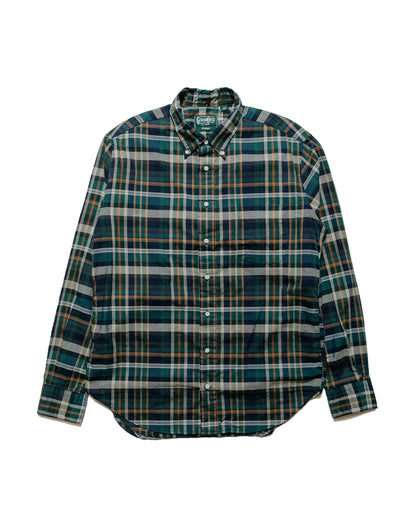 Gitman Vintage Bros. Green Archive Madras Shirt