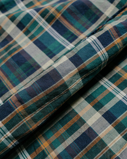 Gitman Vintage Bros. Green Archive Madras Shirt fabric