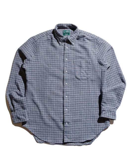 Gitman Vintage Bros. Grey Houndstooth Check Shirt