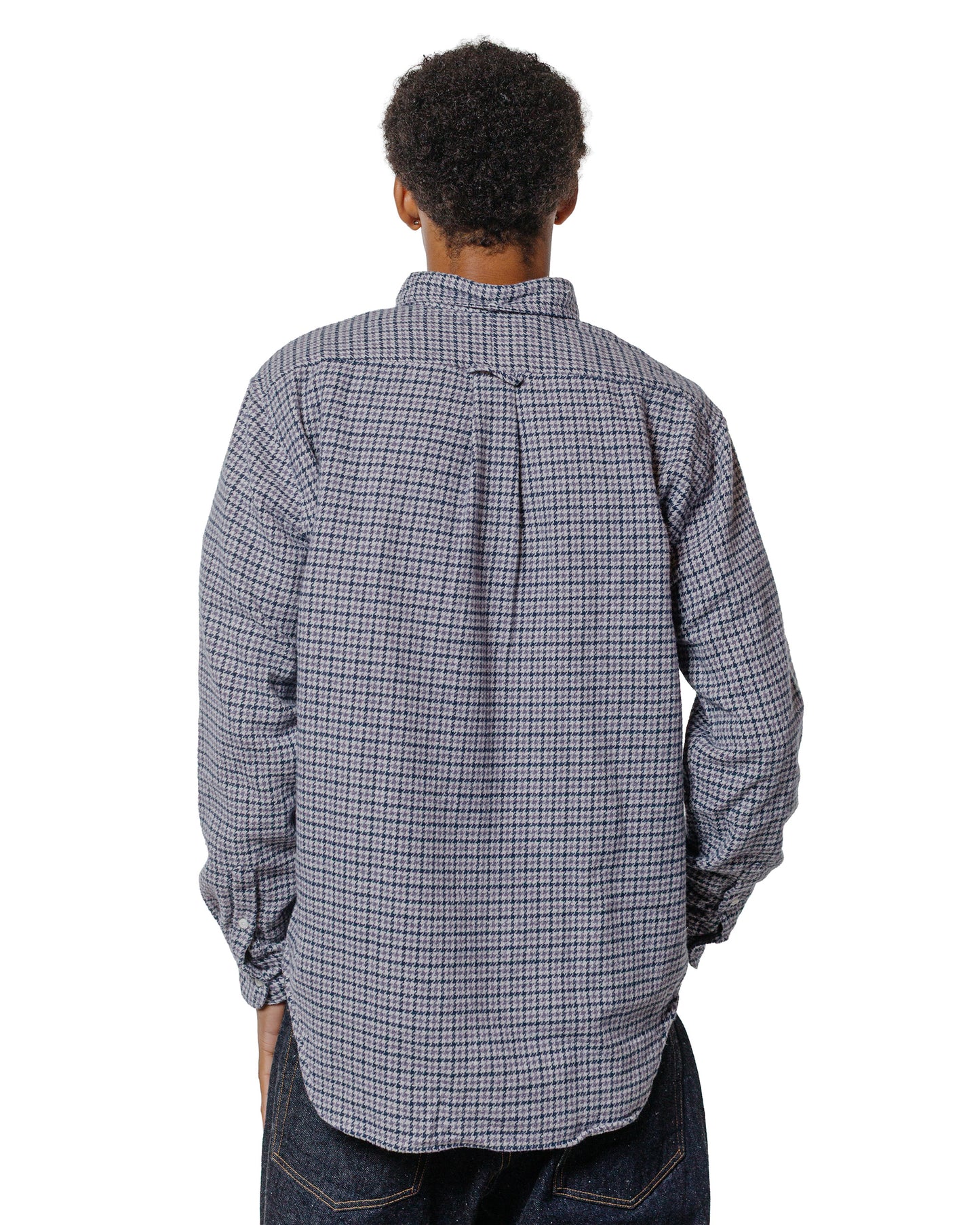 Gitman Vintage Bros. Grey Houndstooth Check Shirt
