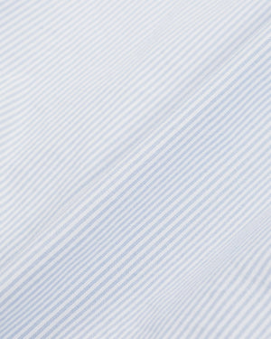 Gitman Vintage Bros. Long Sleeve Blue Stripe Oxford Fabric