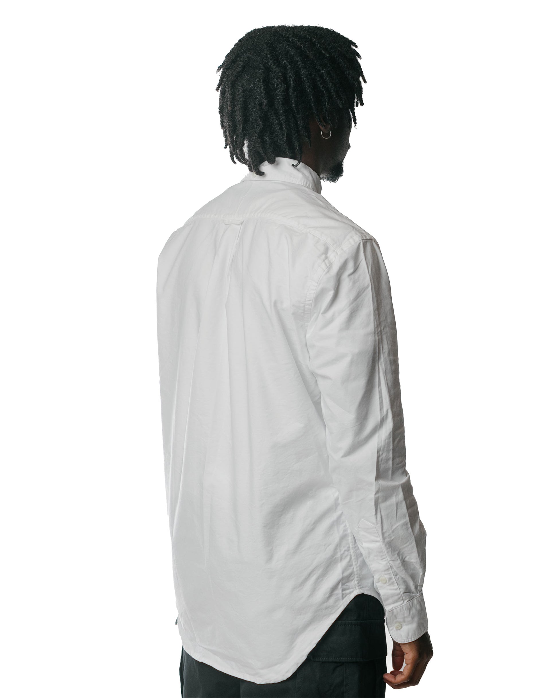 Gitman Vintage Bros. Long Sleeve White Oxford Model Back