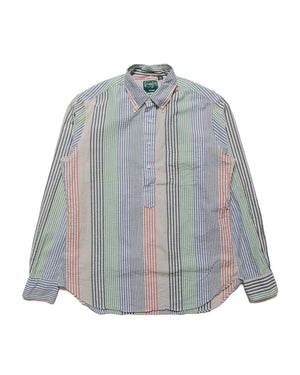 Gitman Vintage Bros. Multi-Striped Seersucker Popover Shirt