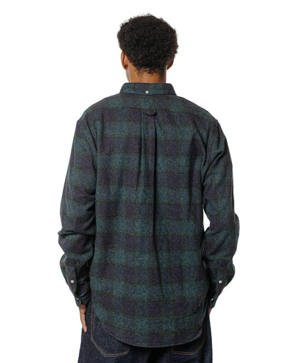 Gitman Vintage Bros. Navy Cotton Tweed Check Shirt