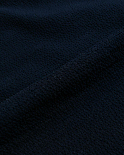 Gitman Vintage Bros. Navy Overdye Seersucker Shirt fabric