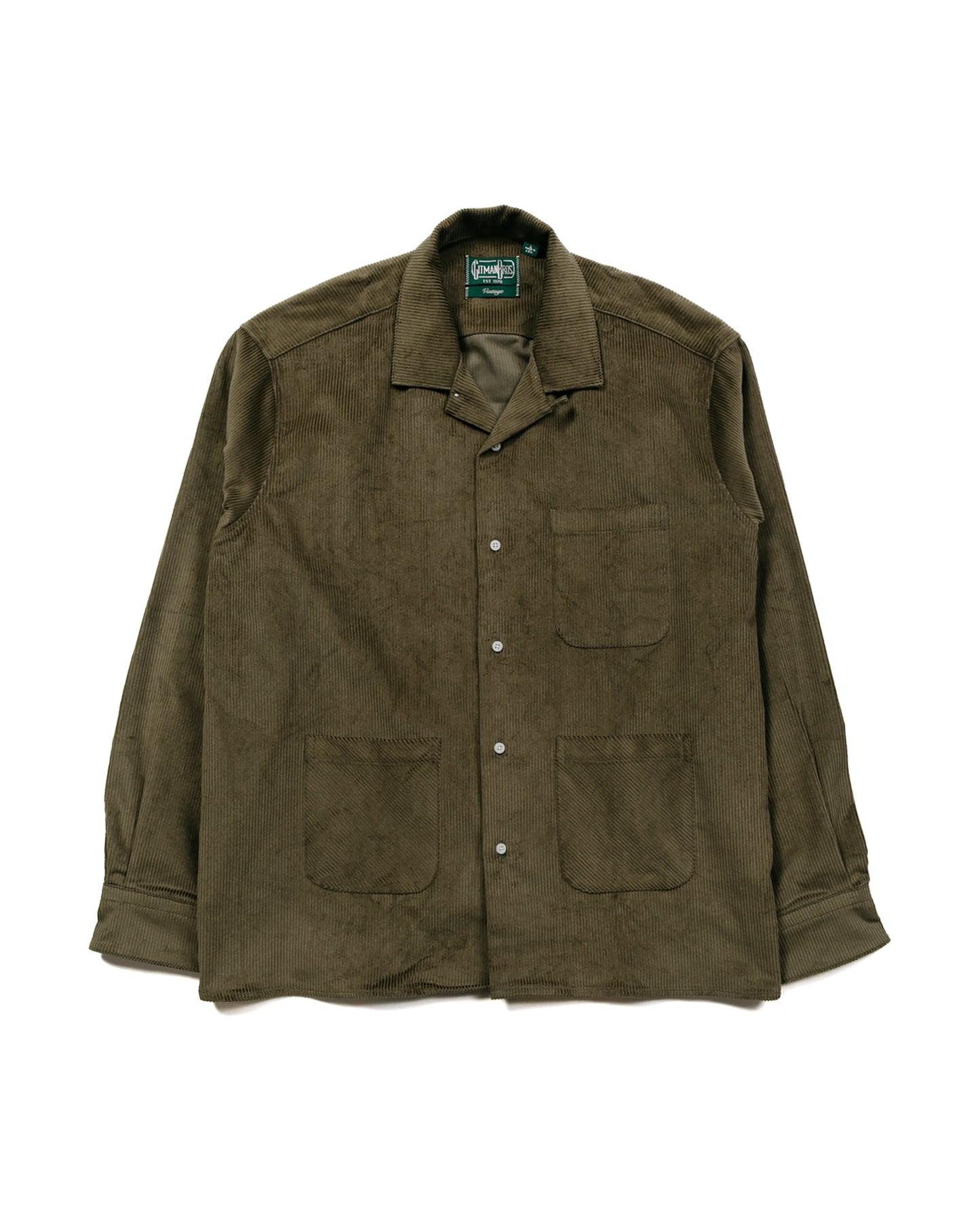 Gitman Vintage Bros. Olive Jumbo Corduroy 3-Pocket Coat