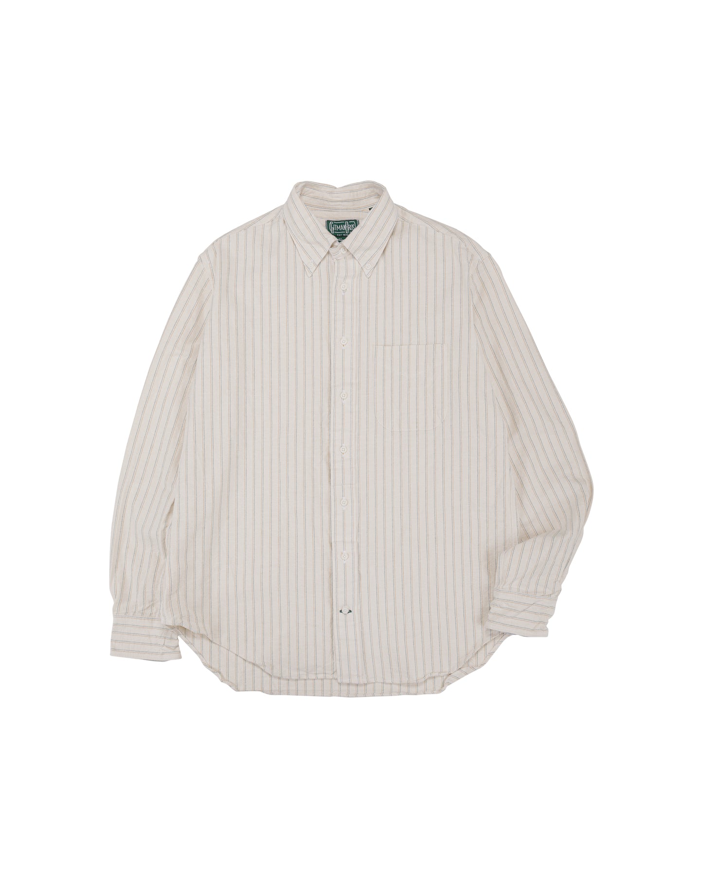 Gitman Vintage Bros. Tan Japanese Striped Oxford