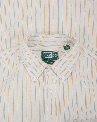 Gitman Vintage Bros. Tan Japanese Striped Oxford