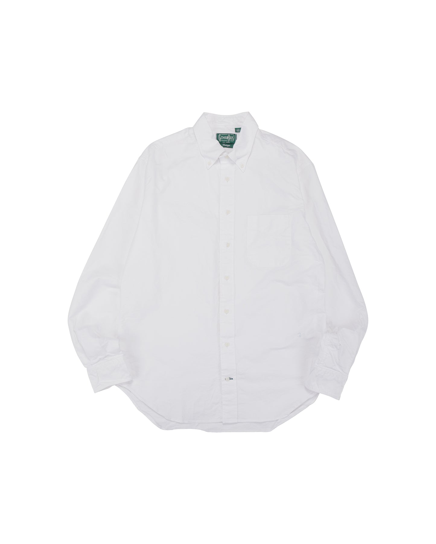 Gitman Vintage Bros. USA Woven 4.5oz White Poplin