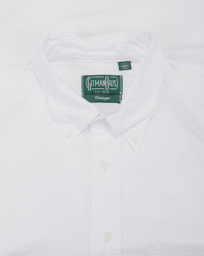 Gitman Vintage Bros. USA Woven 4.5oz White Poplin
