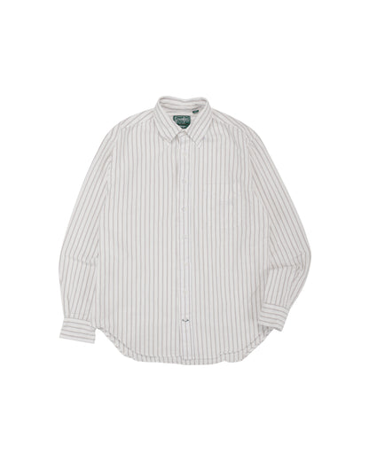 Gitman Vintage Bros. White Japanese Striped Oxford
