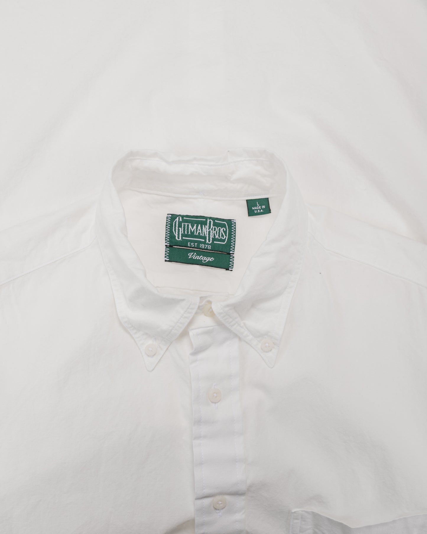 Gitman Vintage Bros. White Oxford Long Sleeve