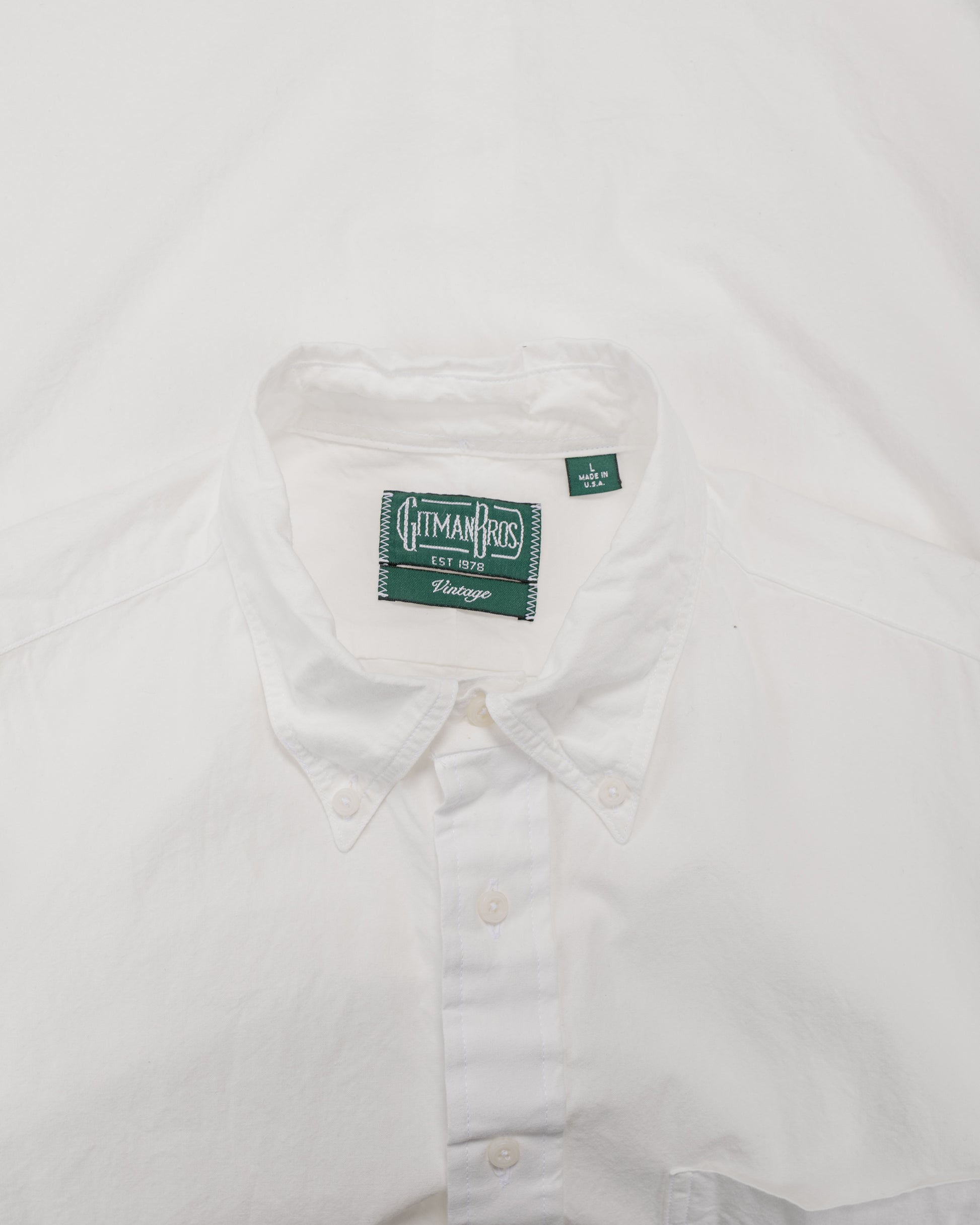 Gitman Vintage Bros. White Oxford Long Sleeve