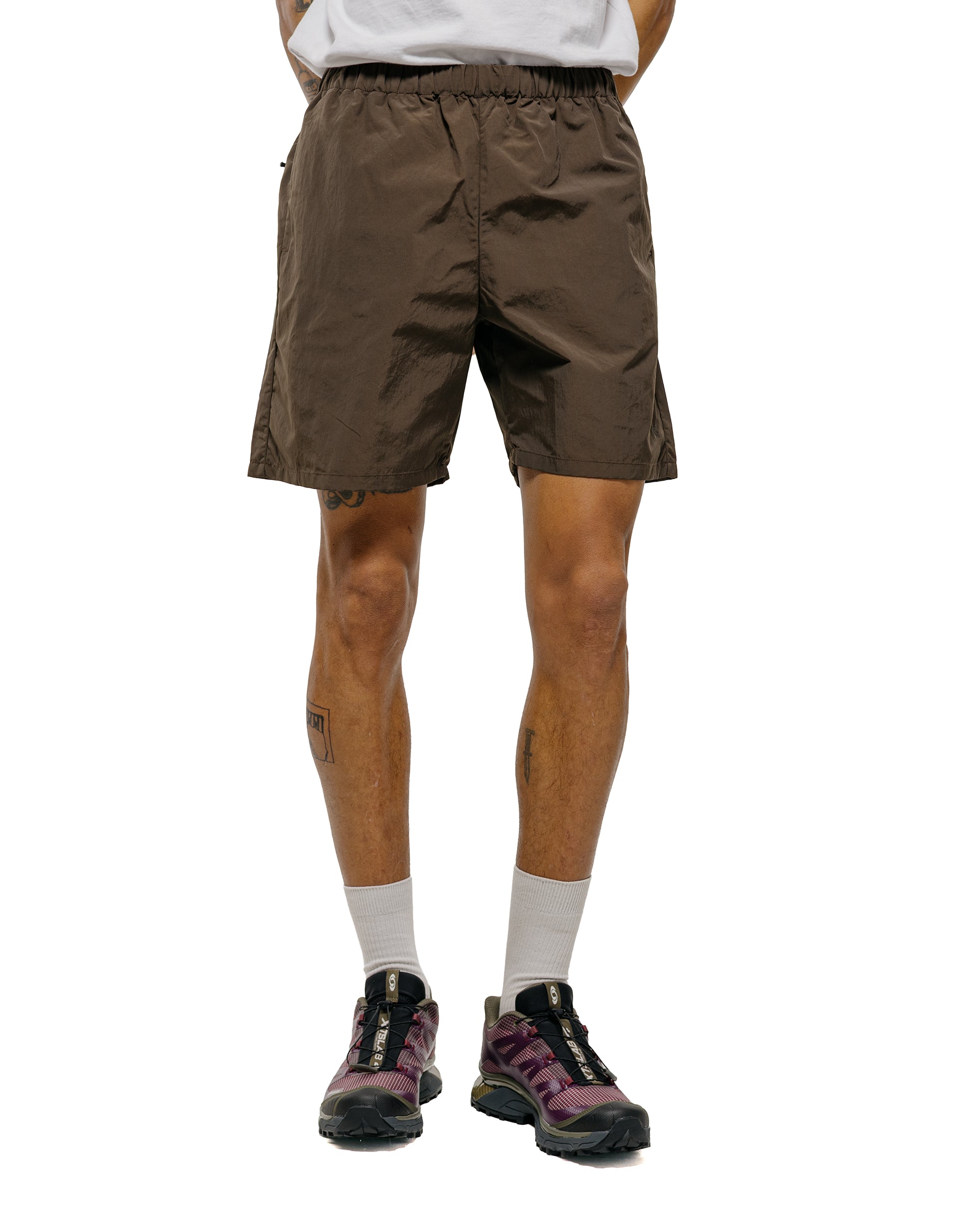 Goldwin Nylon Shorts Jet Brown
