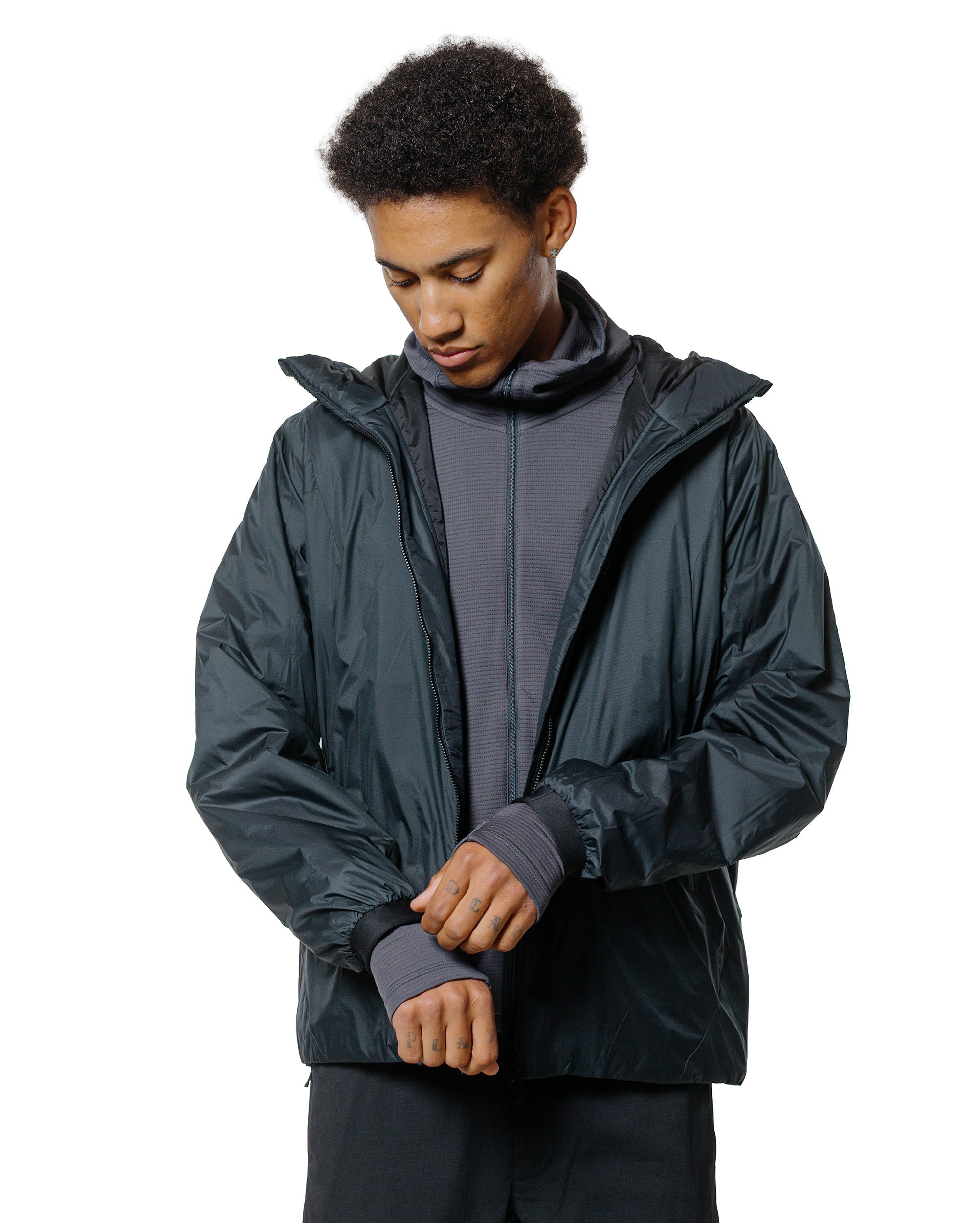 Goldwin Rip-stop Hooded Jacket Mist Green