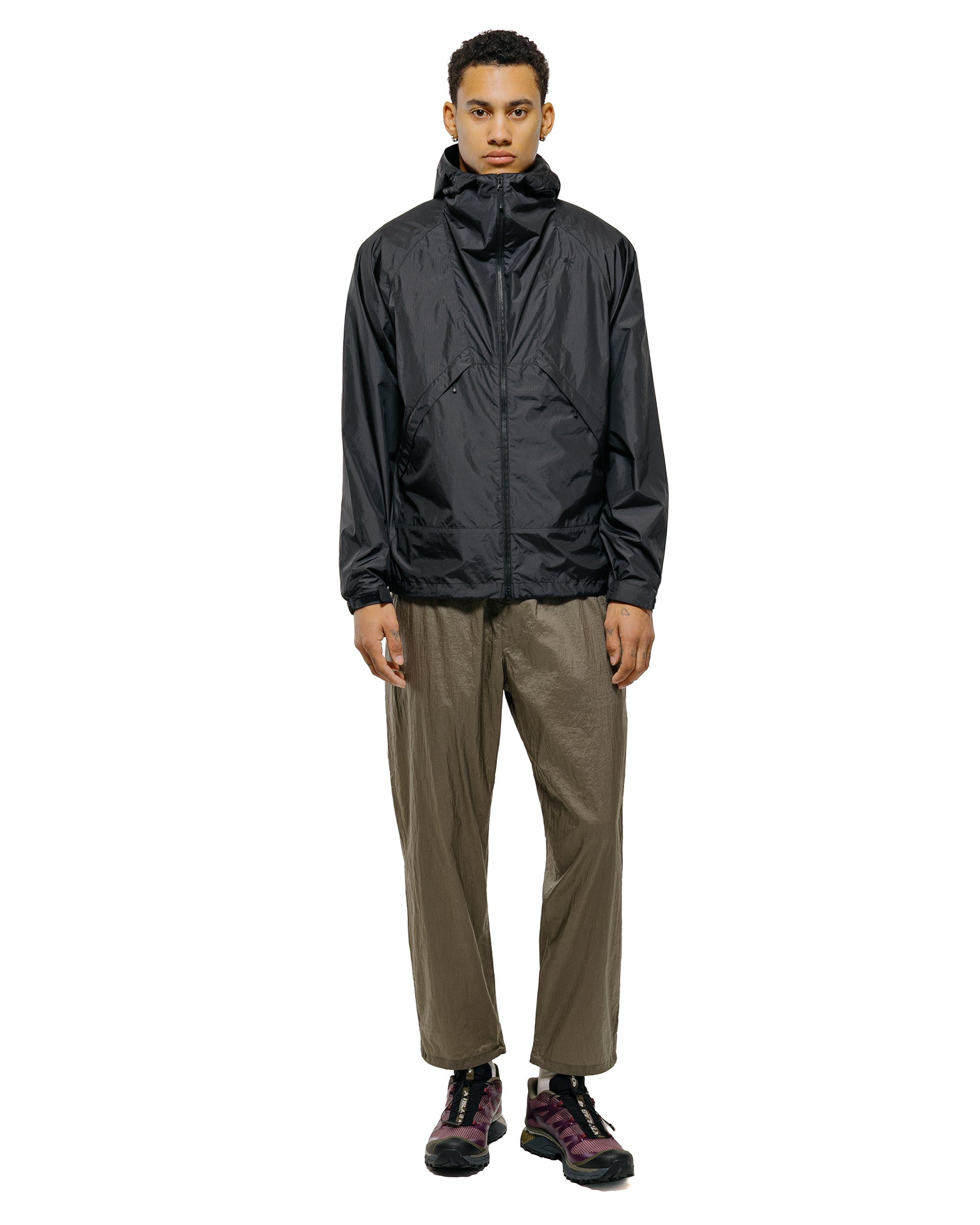 Goldwin Rip-stop Hooded Jacket Black