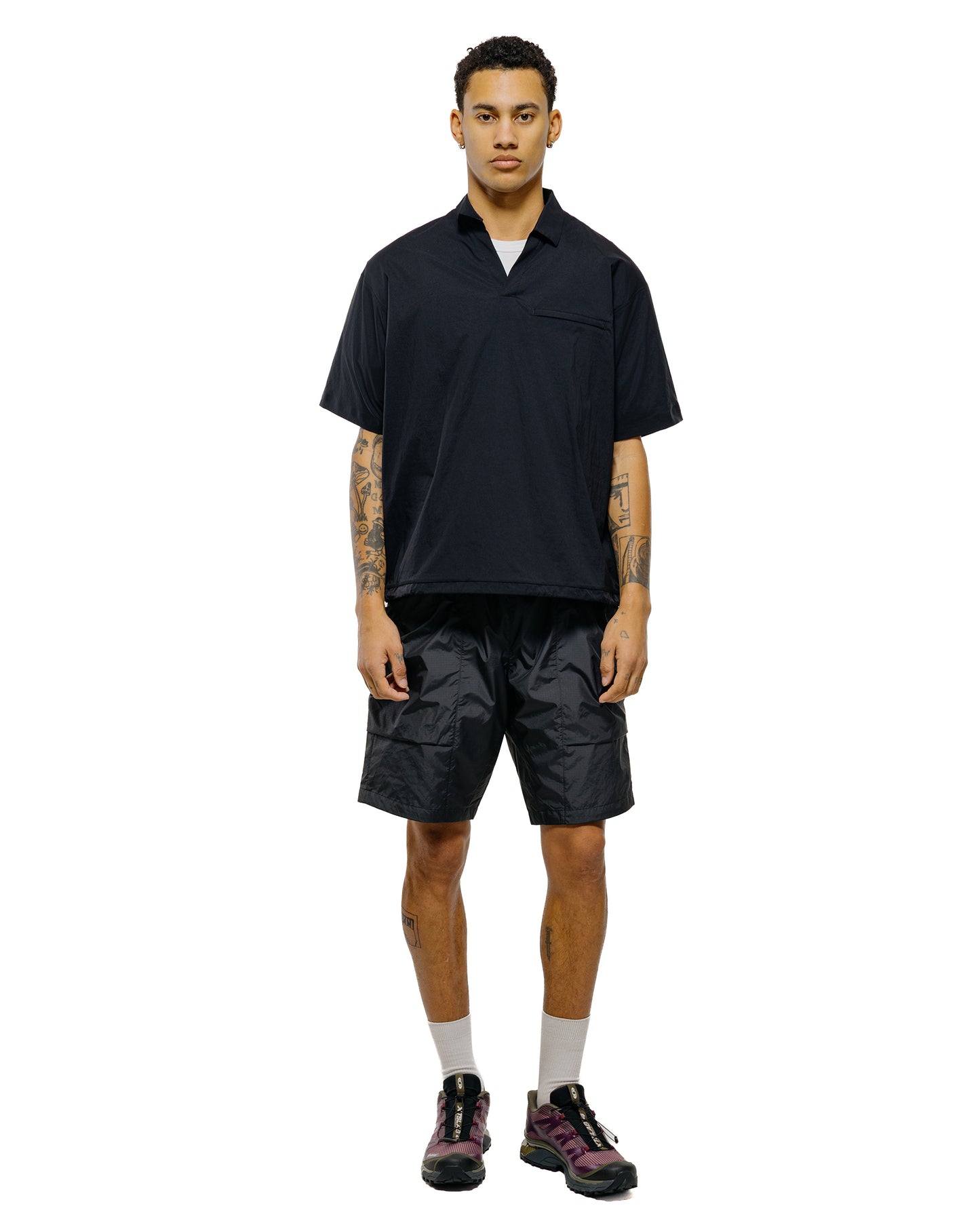 Goldwin Stretch Bilo S/S Pullover Black