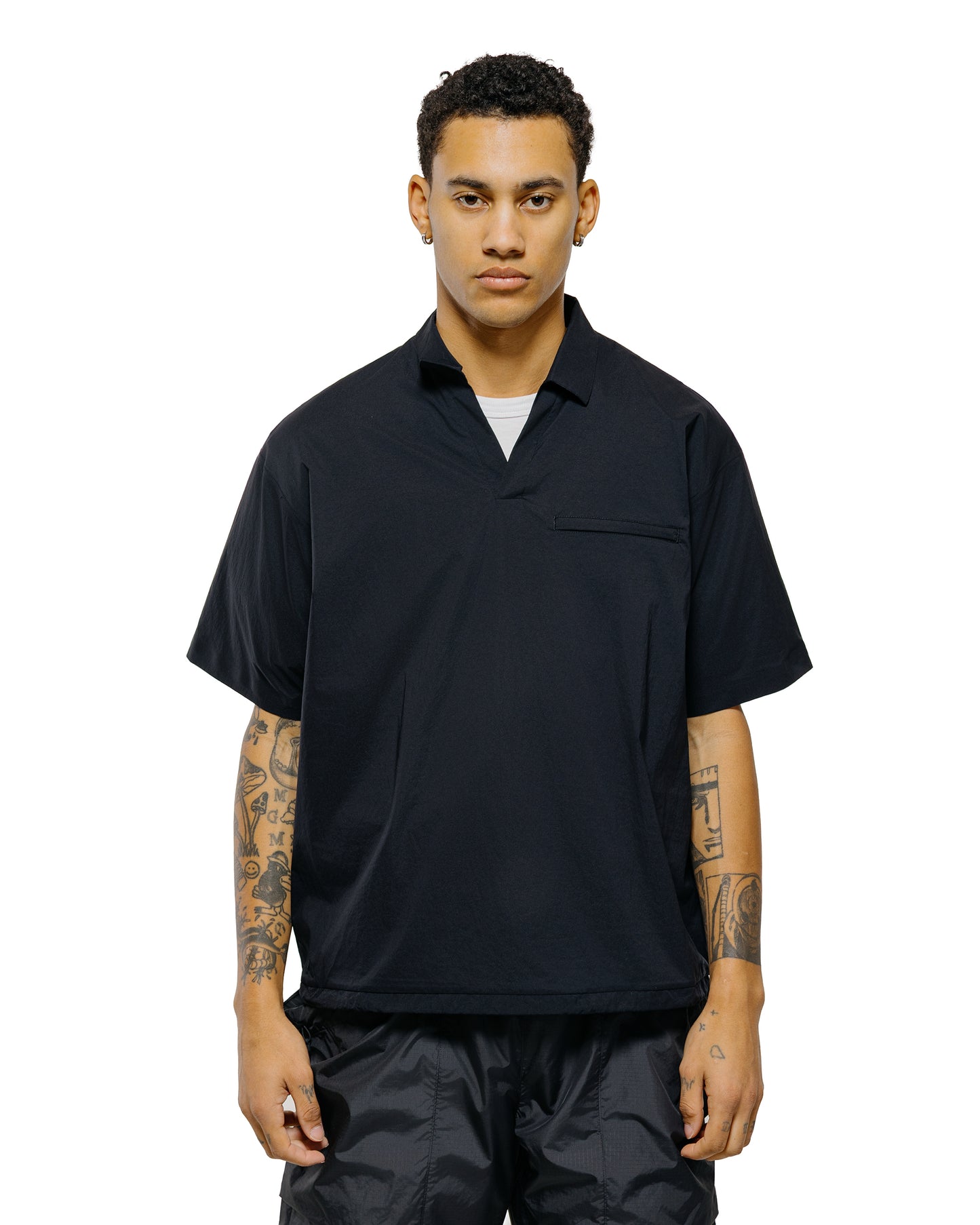 Goldwin Stretch Bilo S/S Pullover Black