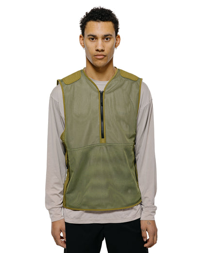 Goldwin Tonalith Mesh Half Zip Vest Usuyanagi