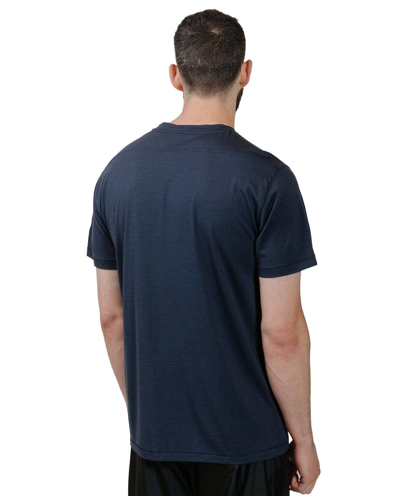 HNDSM A Better T-Shirt Midnight Blue model back