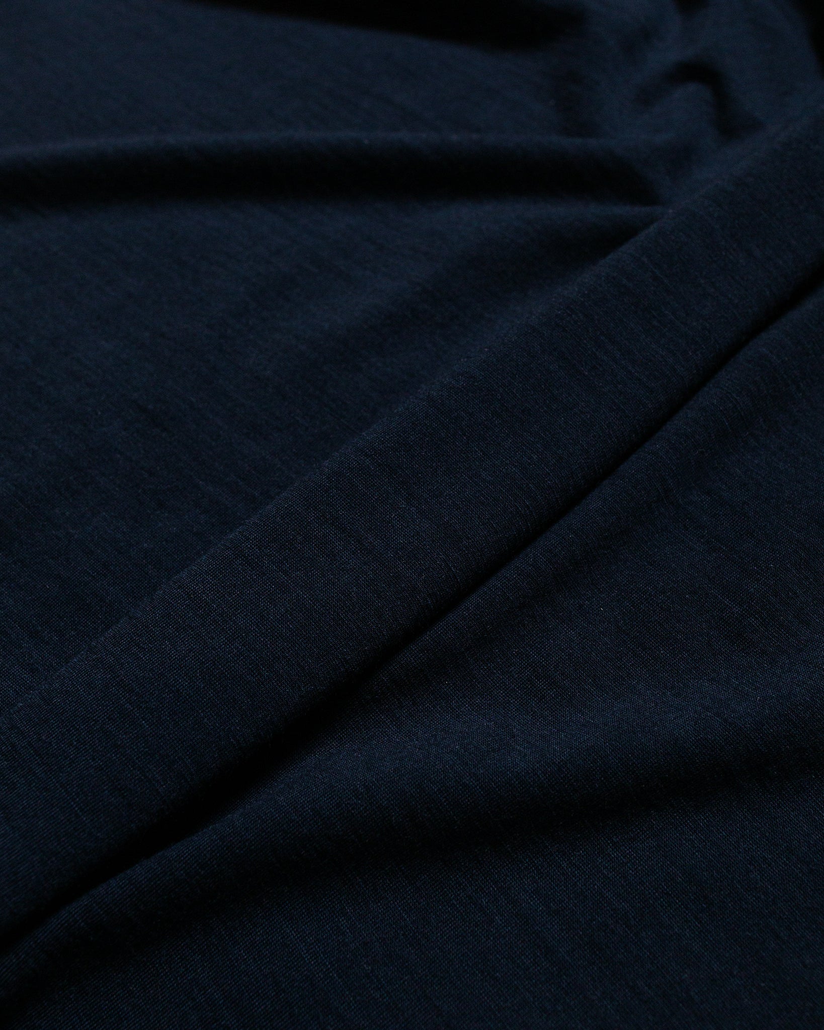 HNDSM A Better T-Shirt Midnight Blue fabric
