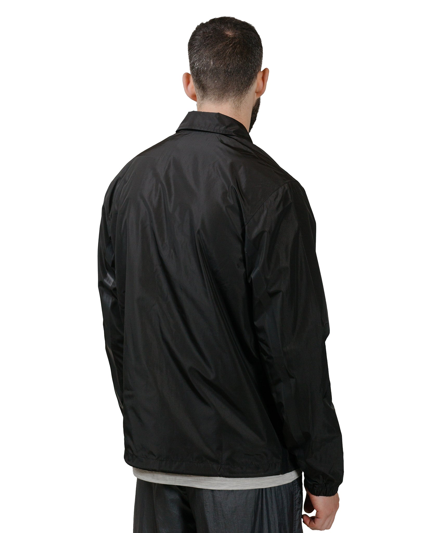 HNDSM Coaches Jacket Black model back