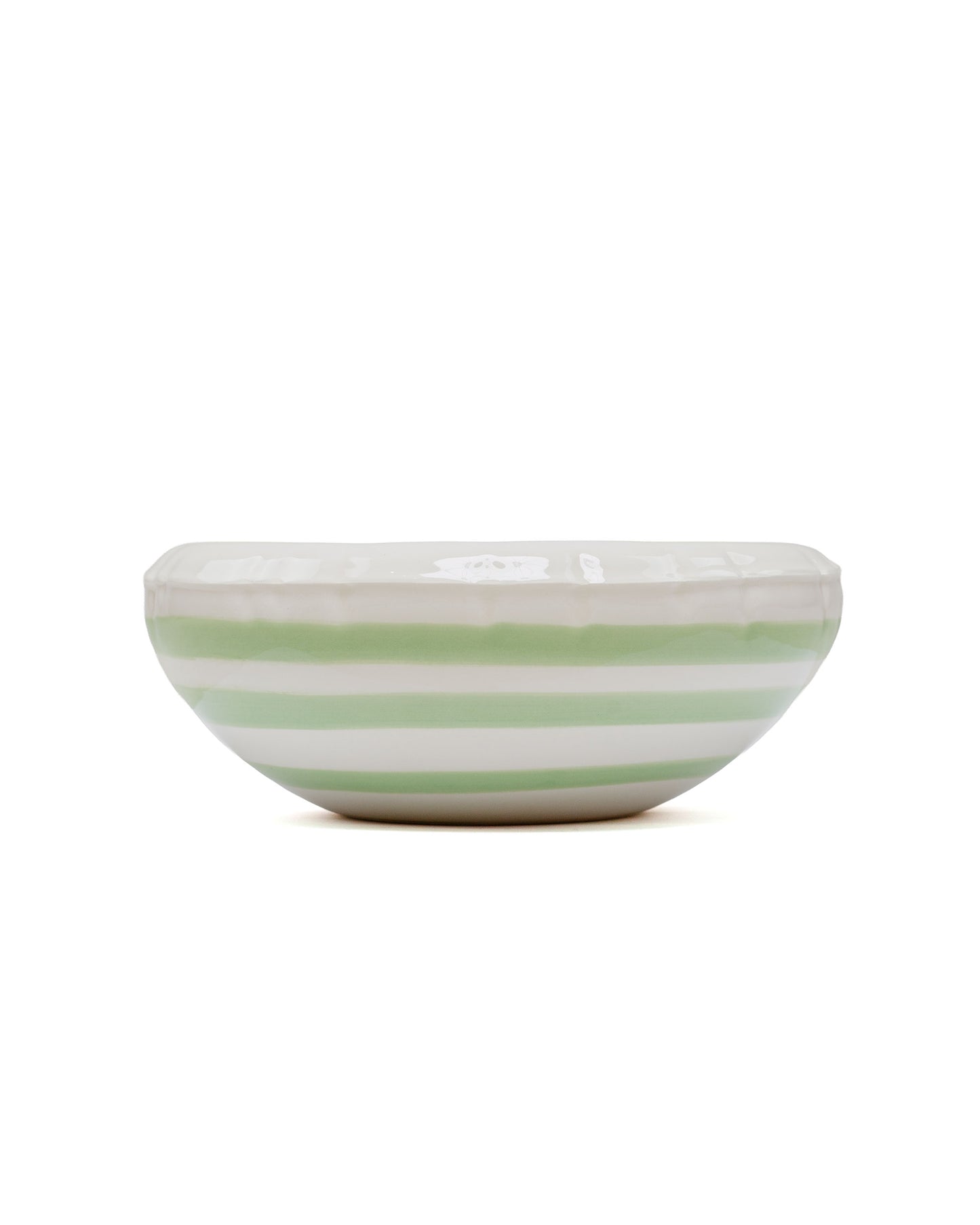 Home Studyo Bowl 'Lisa' Stripes Pistache Gloss