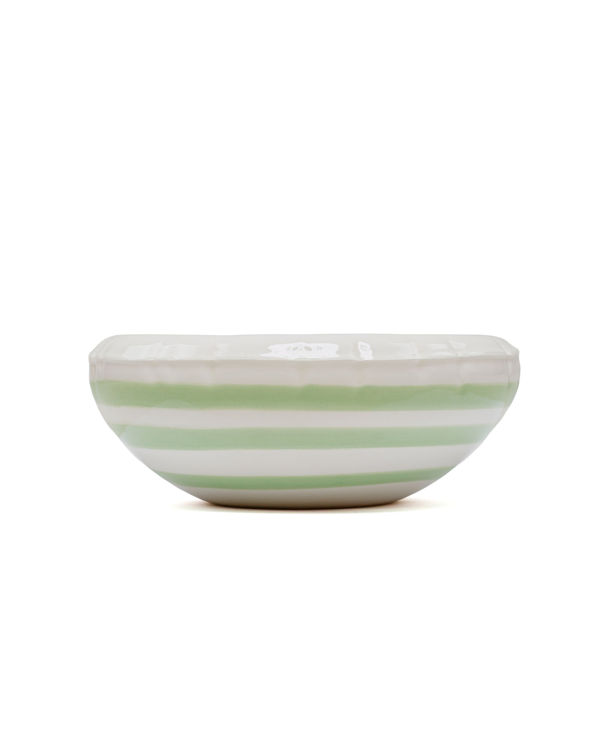 Home Studyo Bowl 'Lisa' Stripes Pistache Gloss