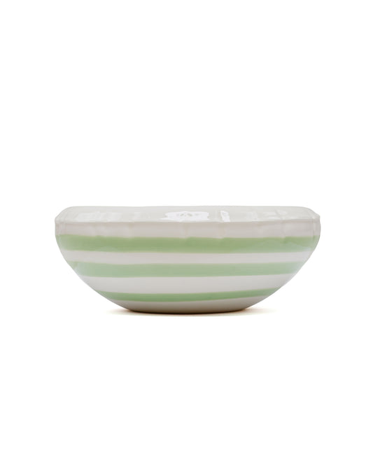 Home Studyo Bowl 'Lisa' Stripes Pistache Gloss