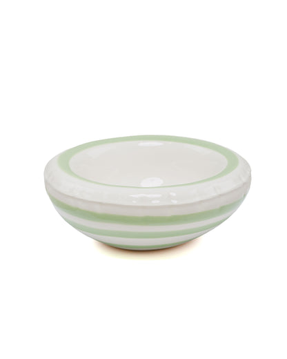 Home Studyo Bowl 'Lisa' Stripes Pistache Gloss