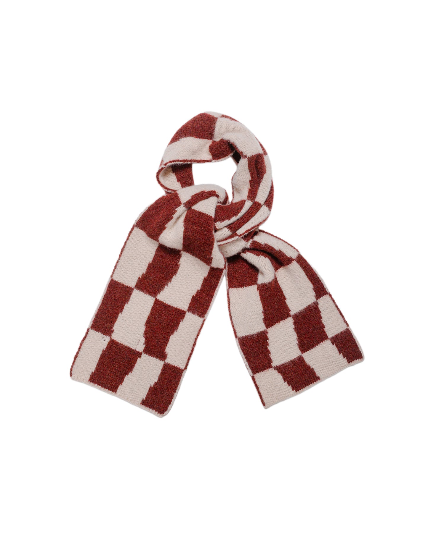 Howlin' Mini Checkerboard Scarf Rust