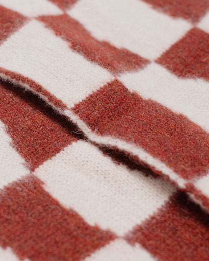 Howlin' Mini Checkerboard Scarf Rust