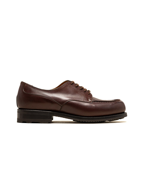 J.M. Weston Golf Derby Dark Brown Boxcalf Leather