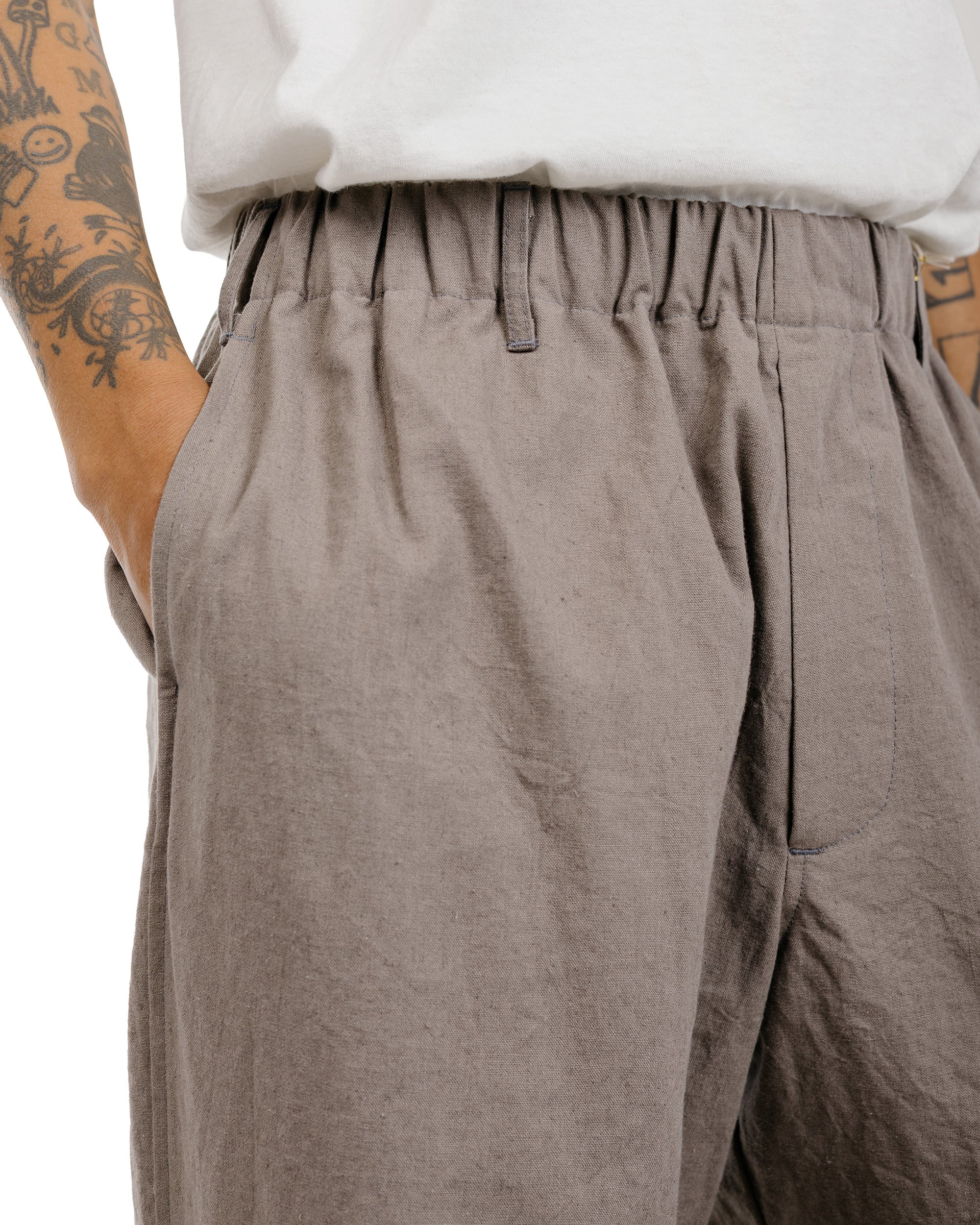 James Coward Carry On Pant Mid Grey Overdyed Canvas