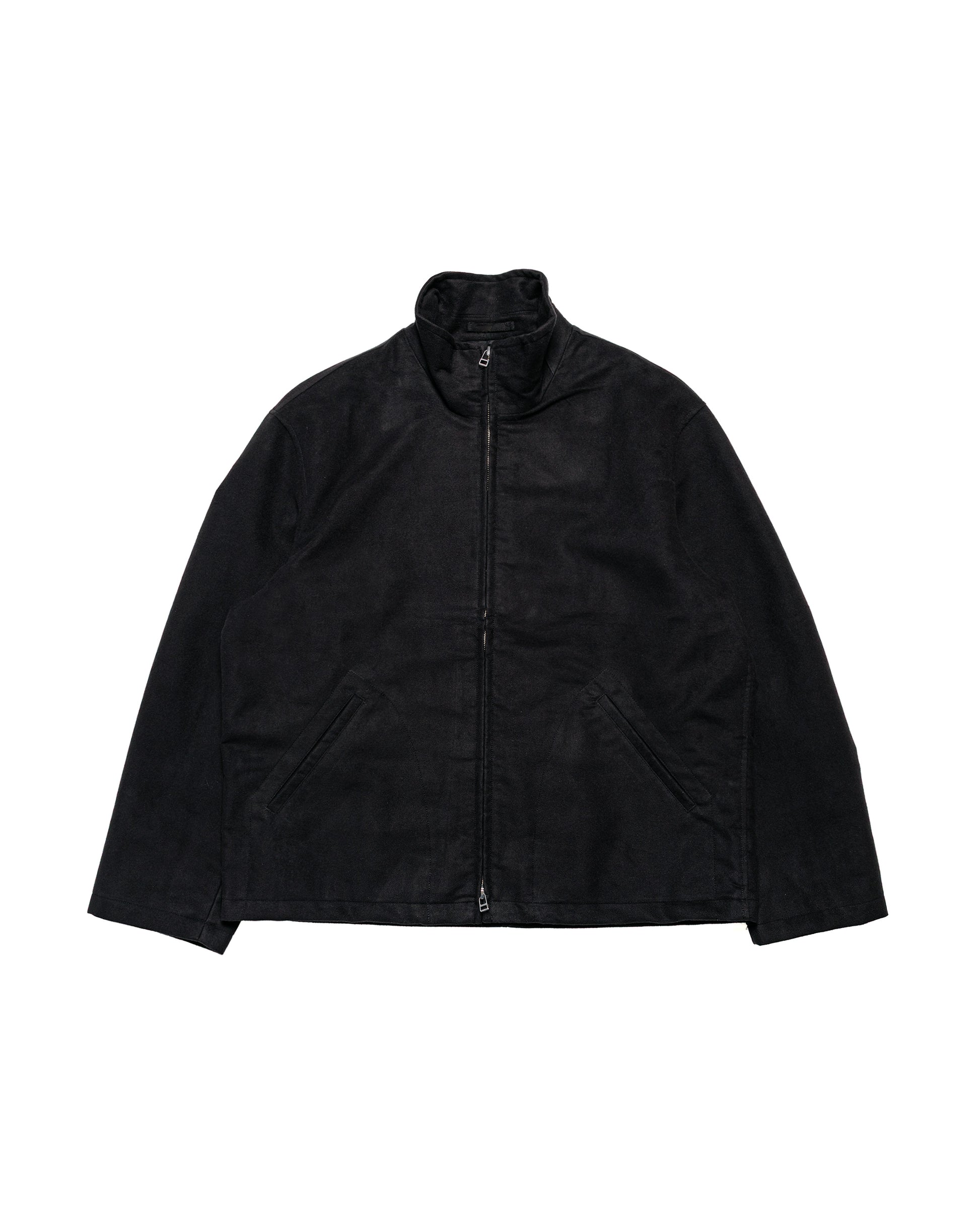James Coward Circuit Jacket Black Cotton Silk Moleskin