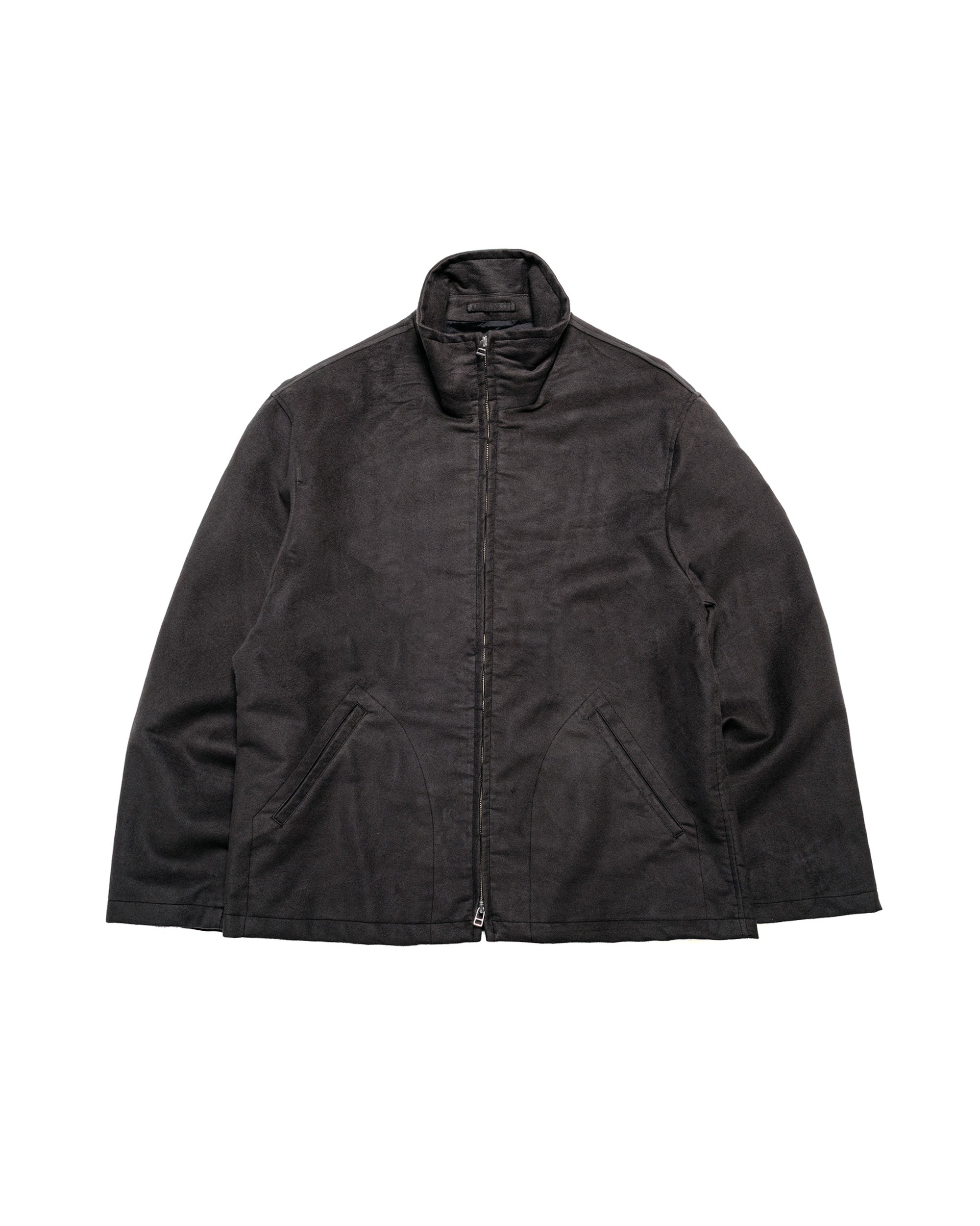 James Coward Circuit Jacket Black Cotton Silk Moleskin