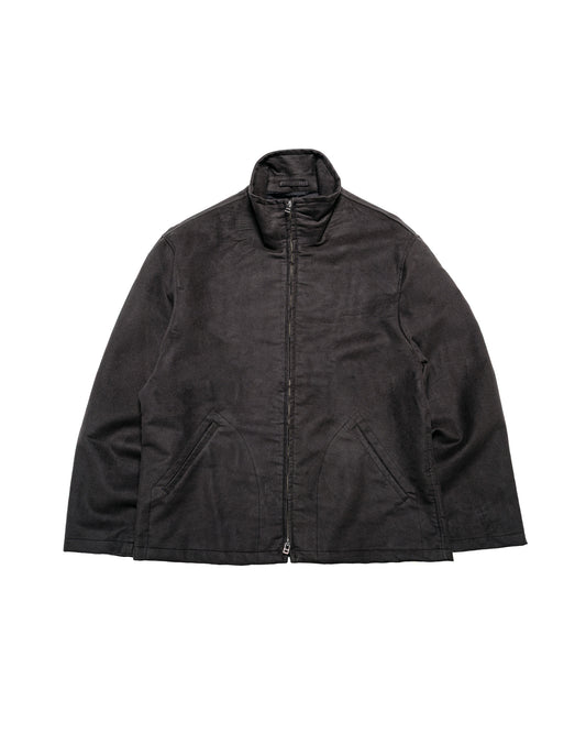 James Coward Circuit Jacket Charcoal Cotton Silk Moleskin
