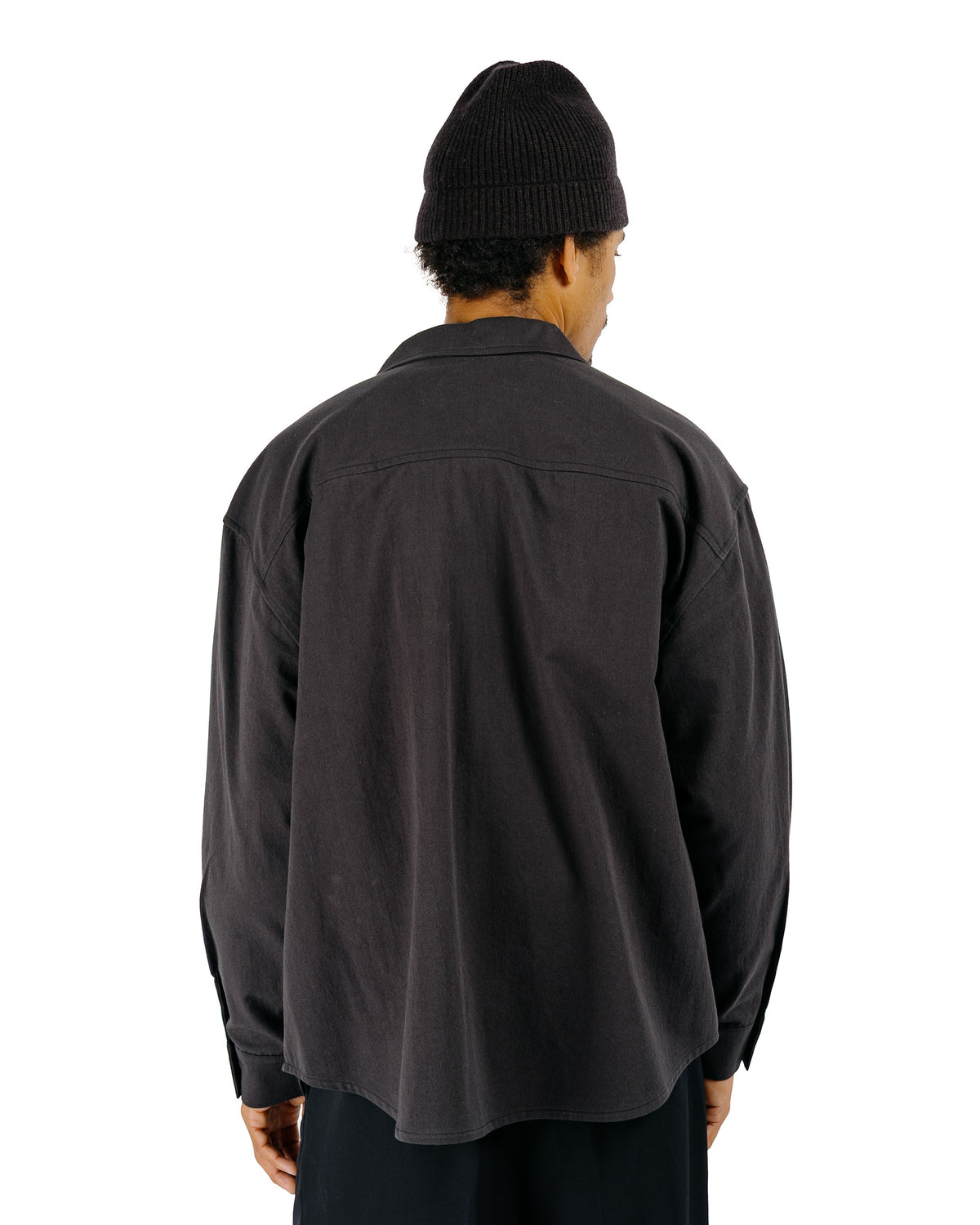 James Coward Double Pocket Overshirt CottonWool Twill Charcoal