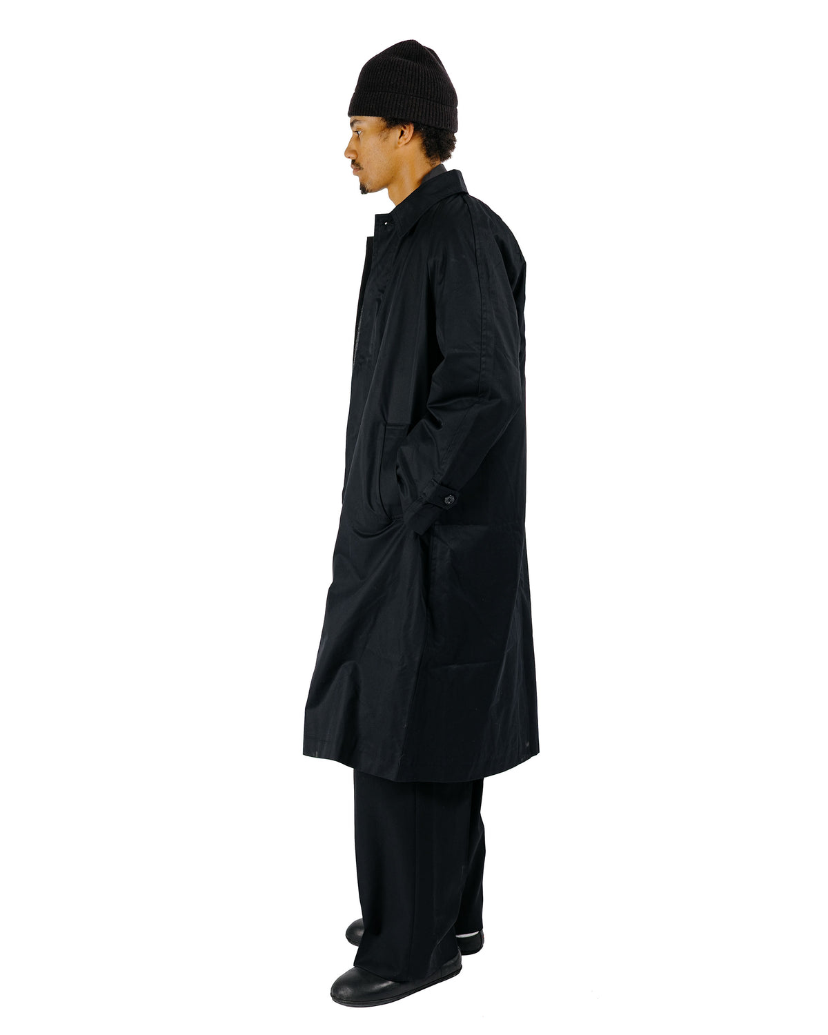 James Coward Draft Coat Master Shield Black