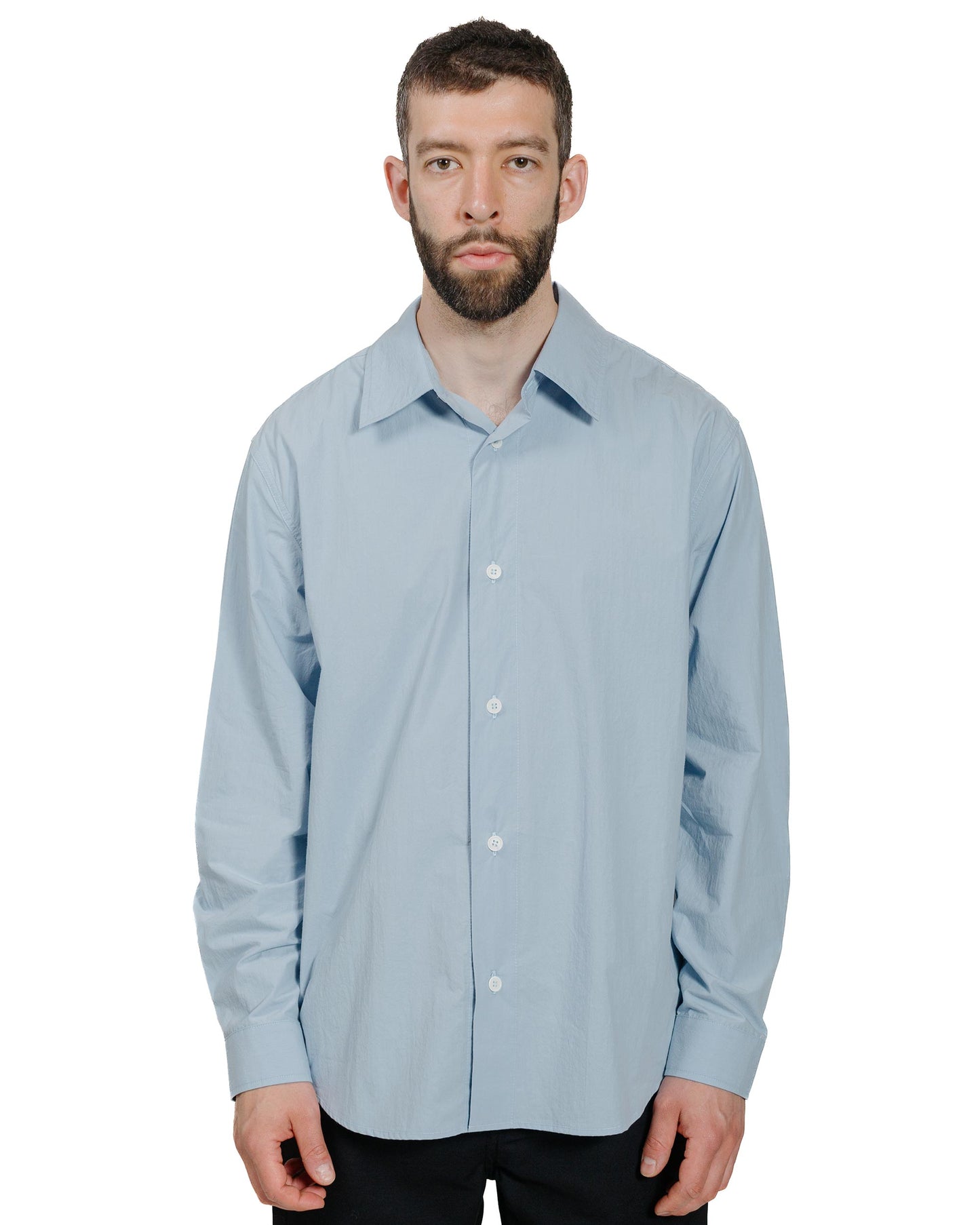 James Coward Filter Shirt Sky Typewriter model front