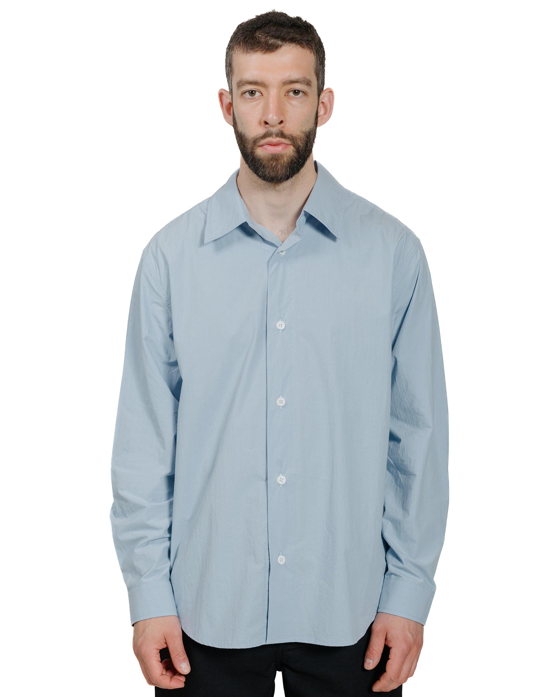 James Coward Filter Shirt Sky Typewriter model front