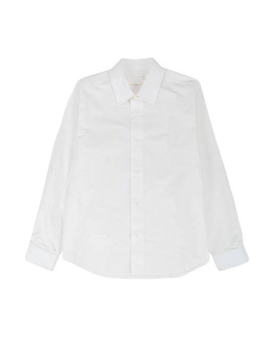 James Coward Filter Shirt White CottonWashi Typewriter