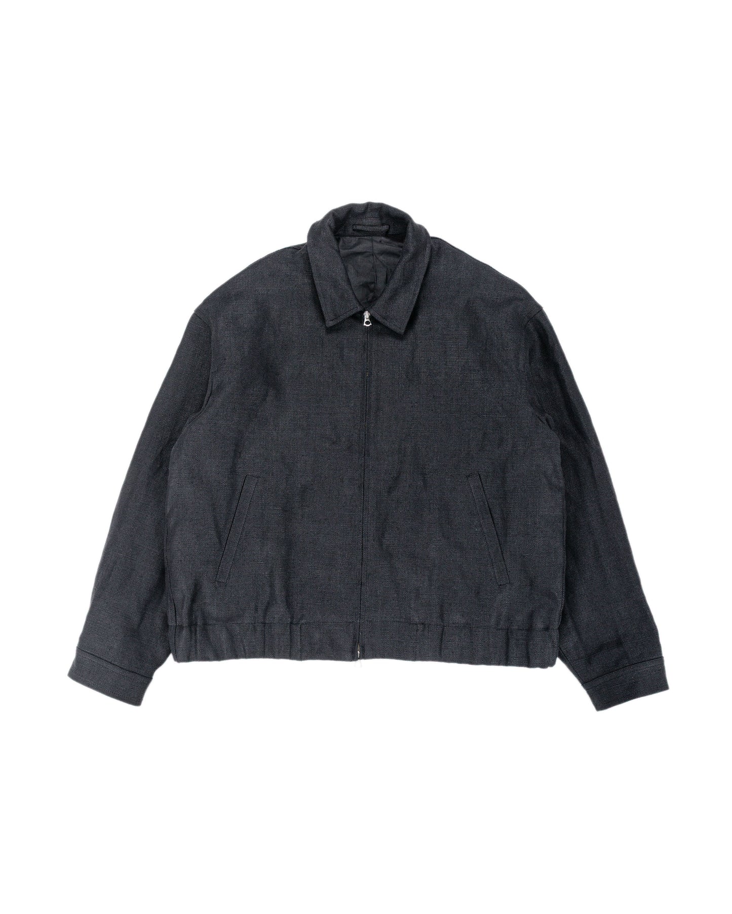 James Coward Machine Jacket Black Belgian Linen